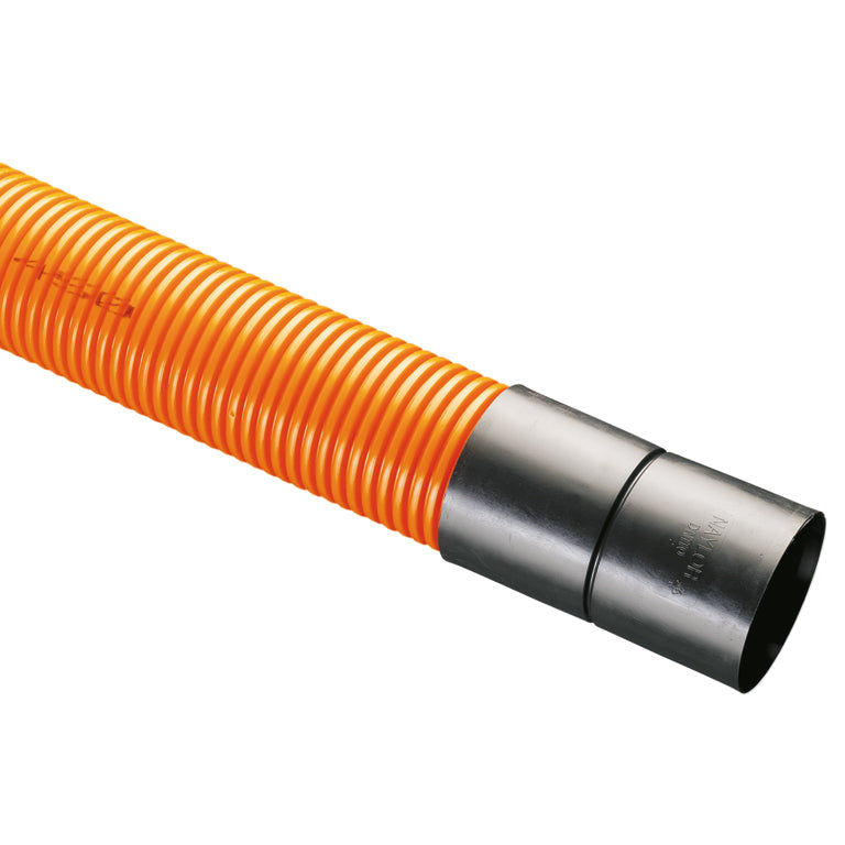 TWINWALL DUCTING 178(150)mm x 6m PIPE ORANGE T/S INC COUP