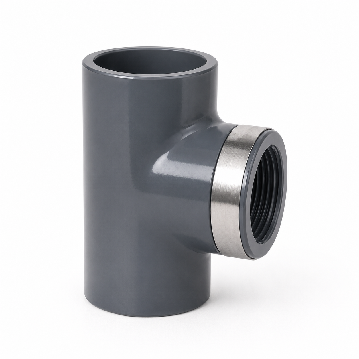 Georg Fischer PVC-U Tee 90 degree with reinforcing