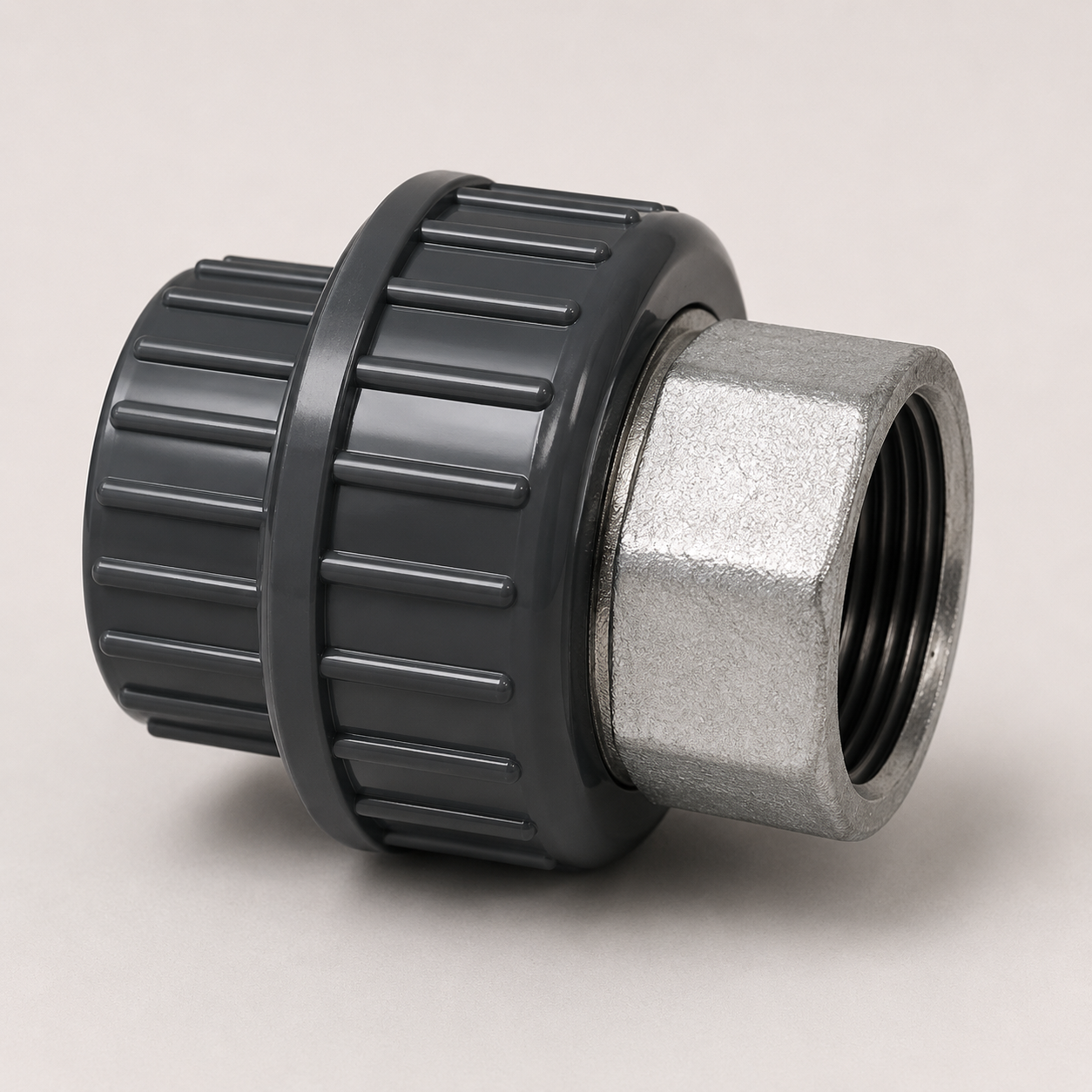 Georg Fischer PVC-U Adaptor union PVC-U/malleable iron galvanised metric Rp