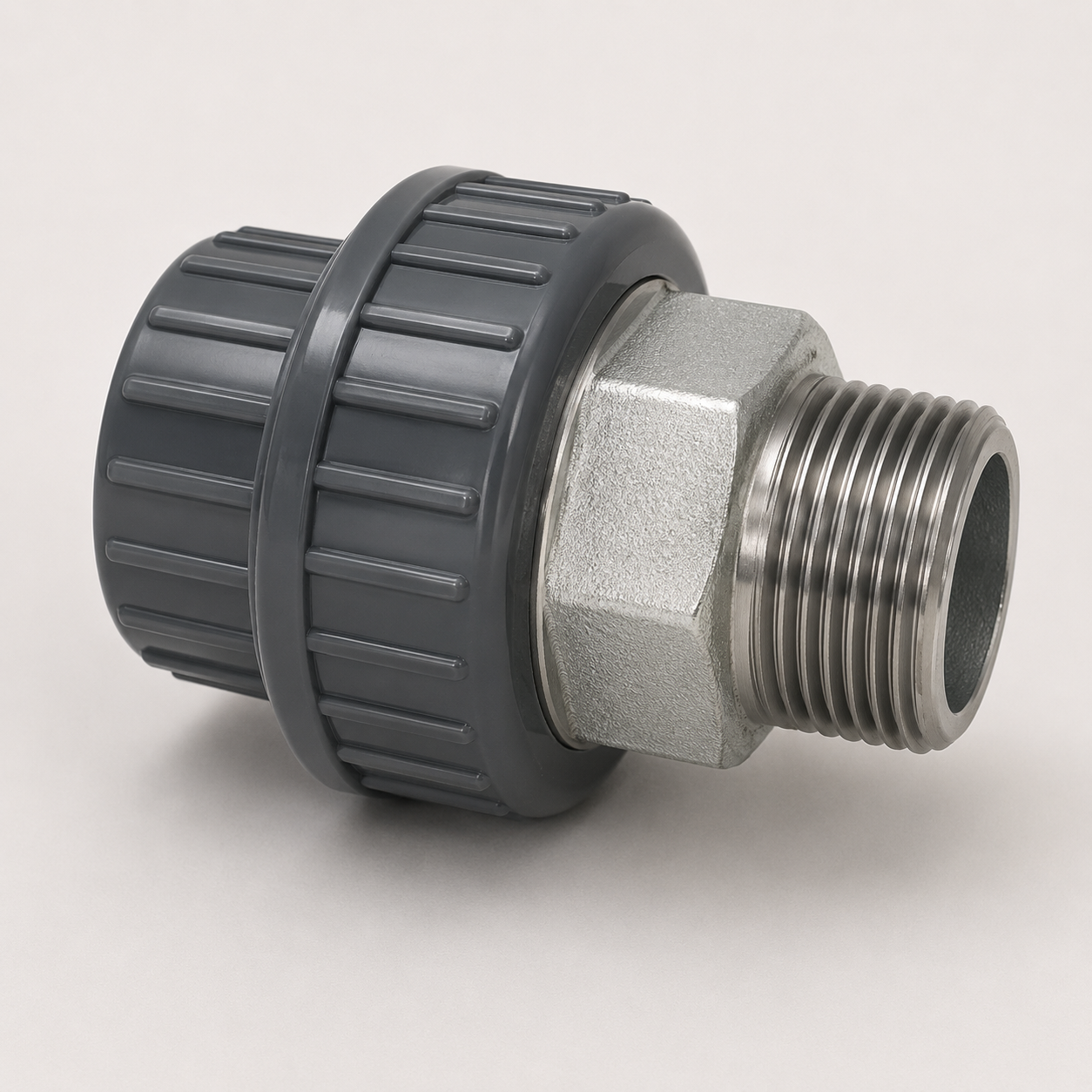 Georg Fischer PVC-U Adaptor union PVC-U/malleable iron galvanised Inch BS R