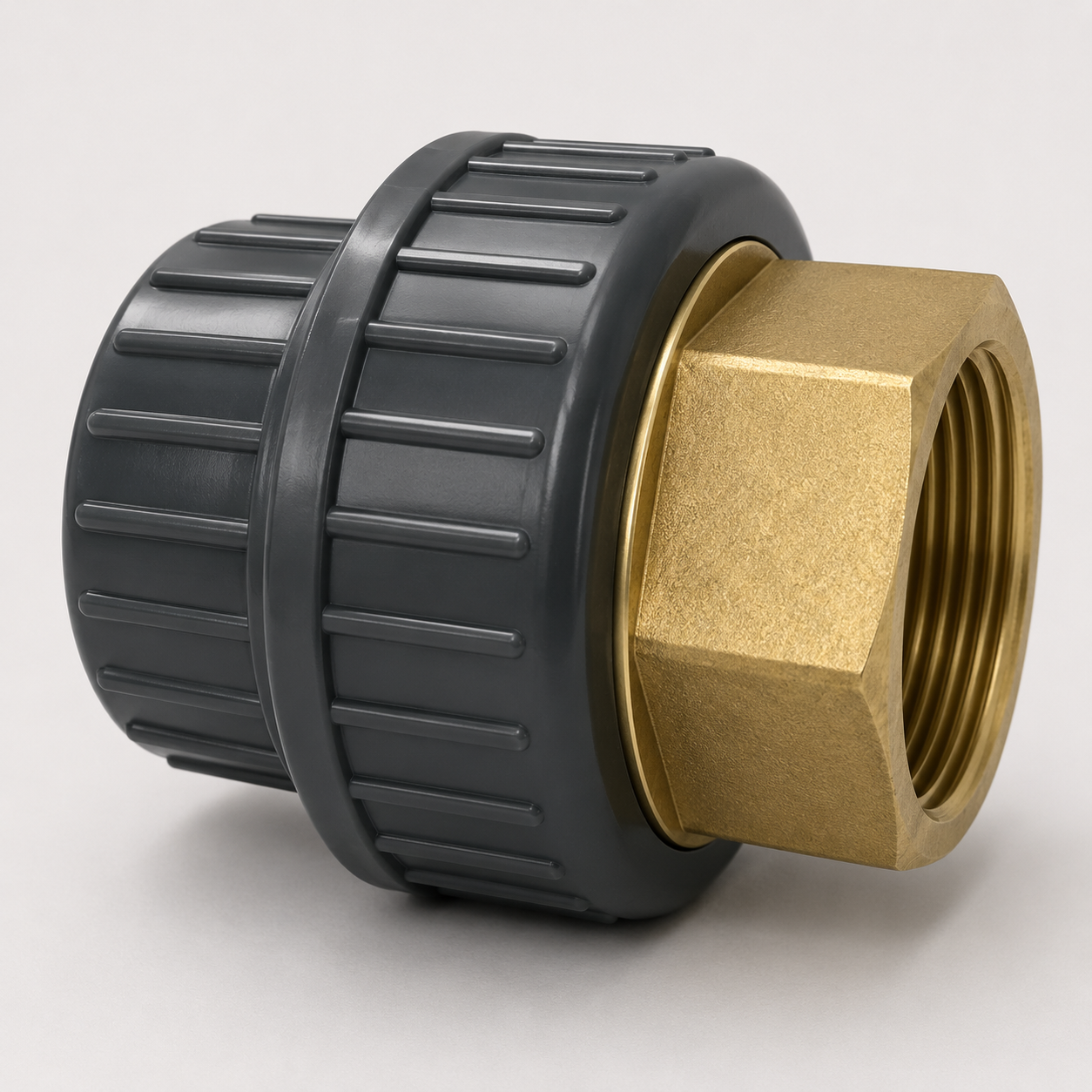 Georg Fischer PVC-U Adaptor union PVC-U/Brass