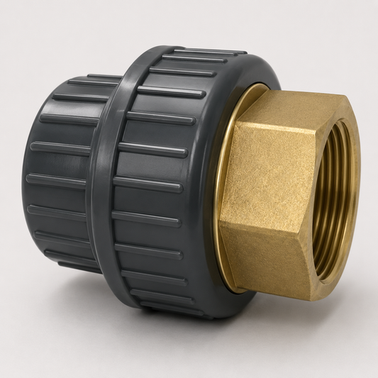 Georg Fischer PVC-U Adaptor union PVC-U/Brass
