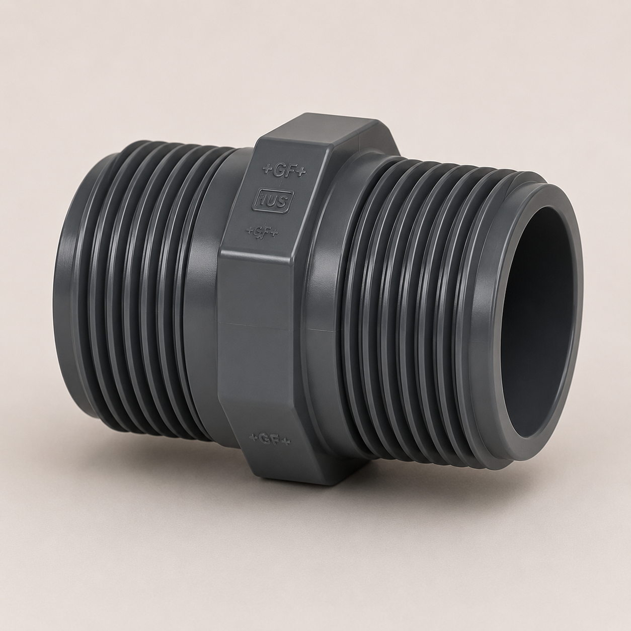 Georg Fischer PVC-U Threaded barrel nipple