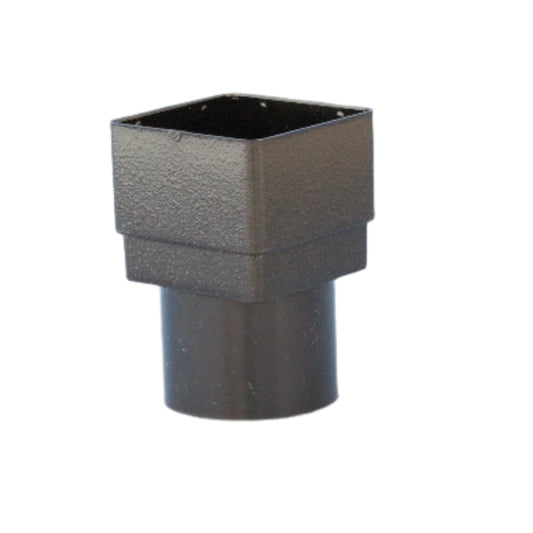 SQ/RND DOWNPIPE ADAPTOR KAST IRON EFFECT