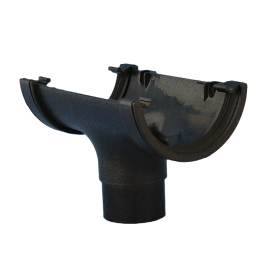 AQUAFLOW HALF ROUND RUNNING OUTLET KAST IRON EFFECT