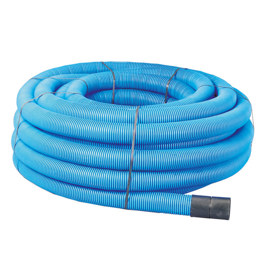 TWINWALL DUCTING  63( 50)mm x 50m COIL BLUE INC COUPLING