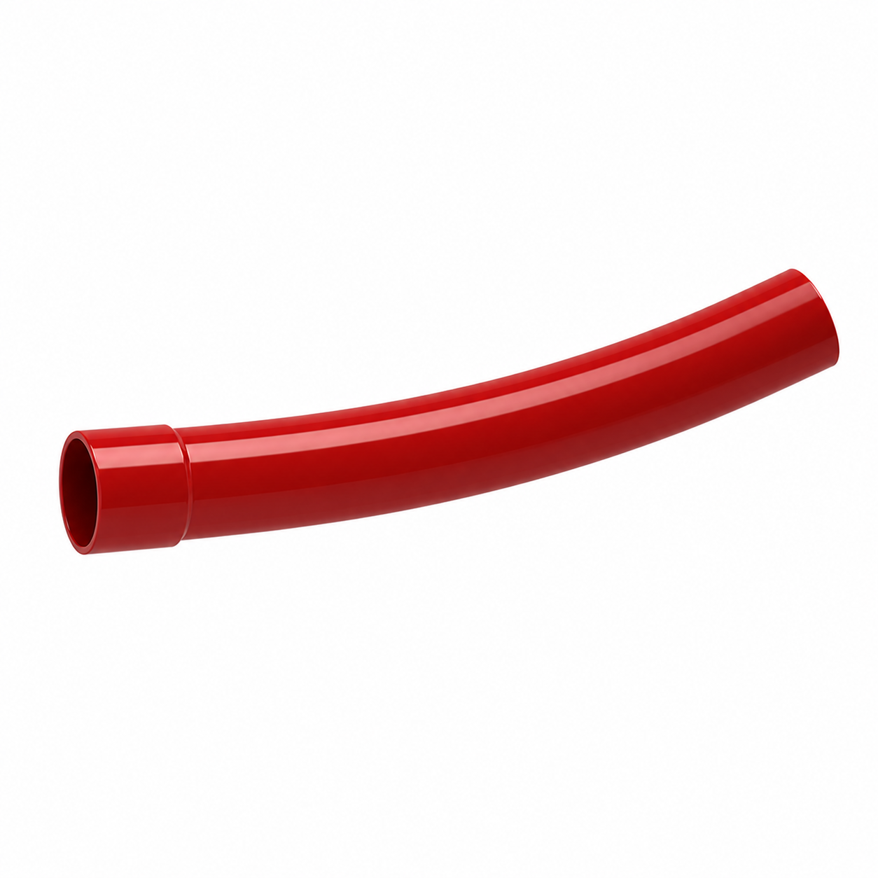 160mm RED ELECTRIC DUCT 22.5` BEND