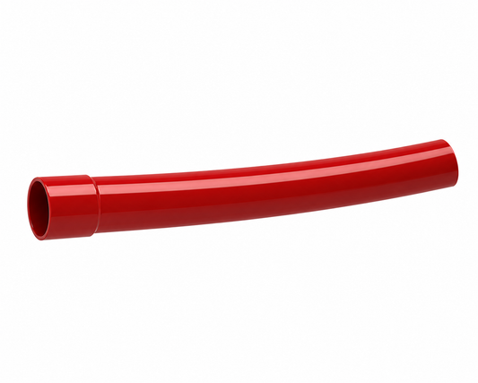 110mm RED ELECTRIC DUCT 11.25` BEND
