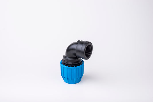MDPE Compression Elbow 90 Female Threaded