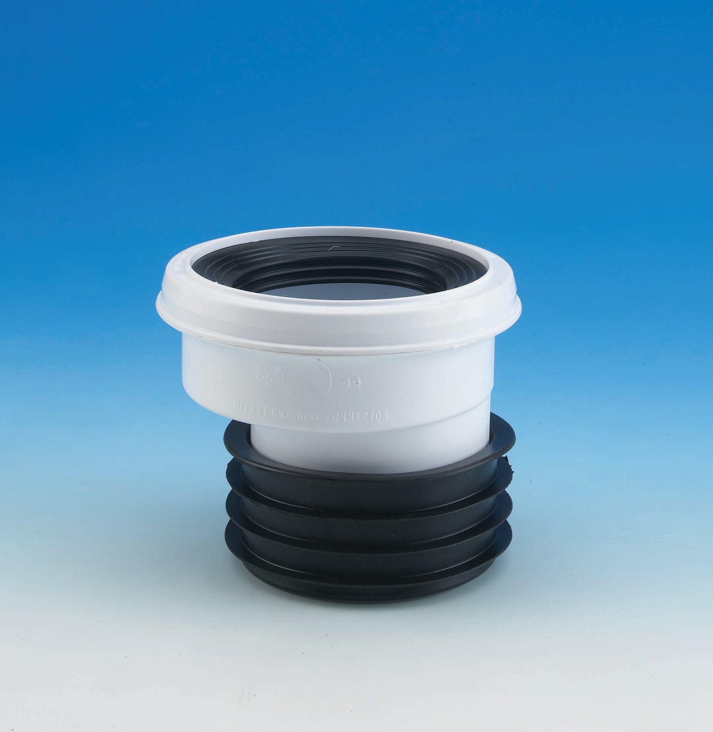 OFFSET PAN CONNECTOR WHITE