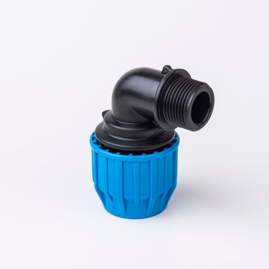 MDPE Compression Elbow 90 Male Threaded