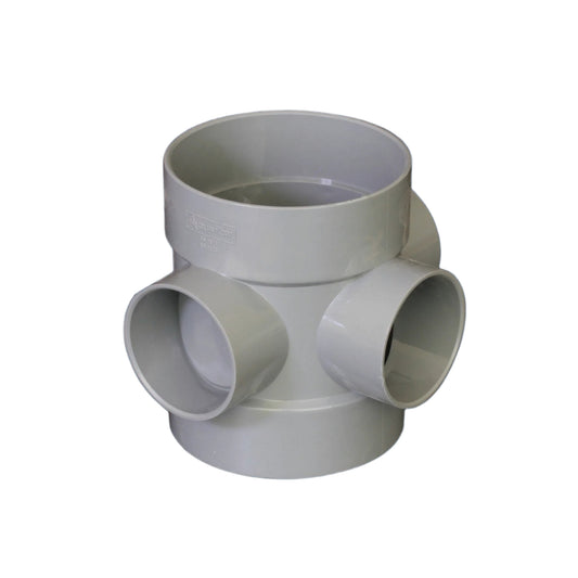 THREE WAY SHORT BOSS PIPE 63MM OPEN