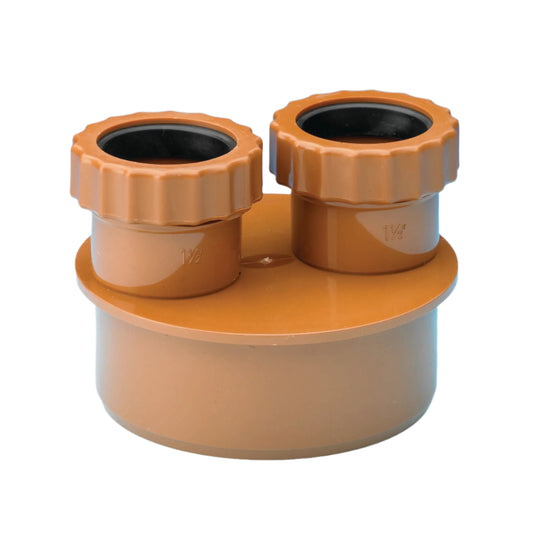 WASTE ADAPTOR 40MM & 40MM DOUBLE