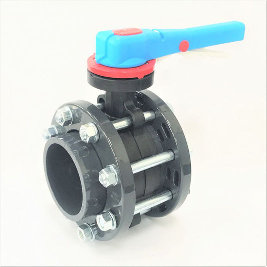 PVCU Butterfly Valve and Flange Kit EPDM Seals