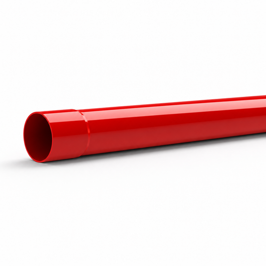 110mm RED ELECTRIC DUCT ENWL 3M LENGTH