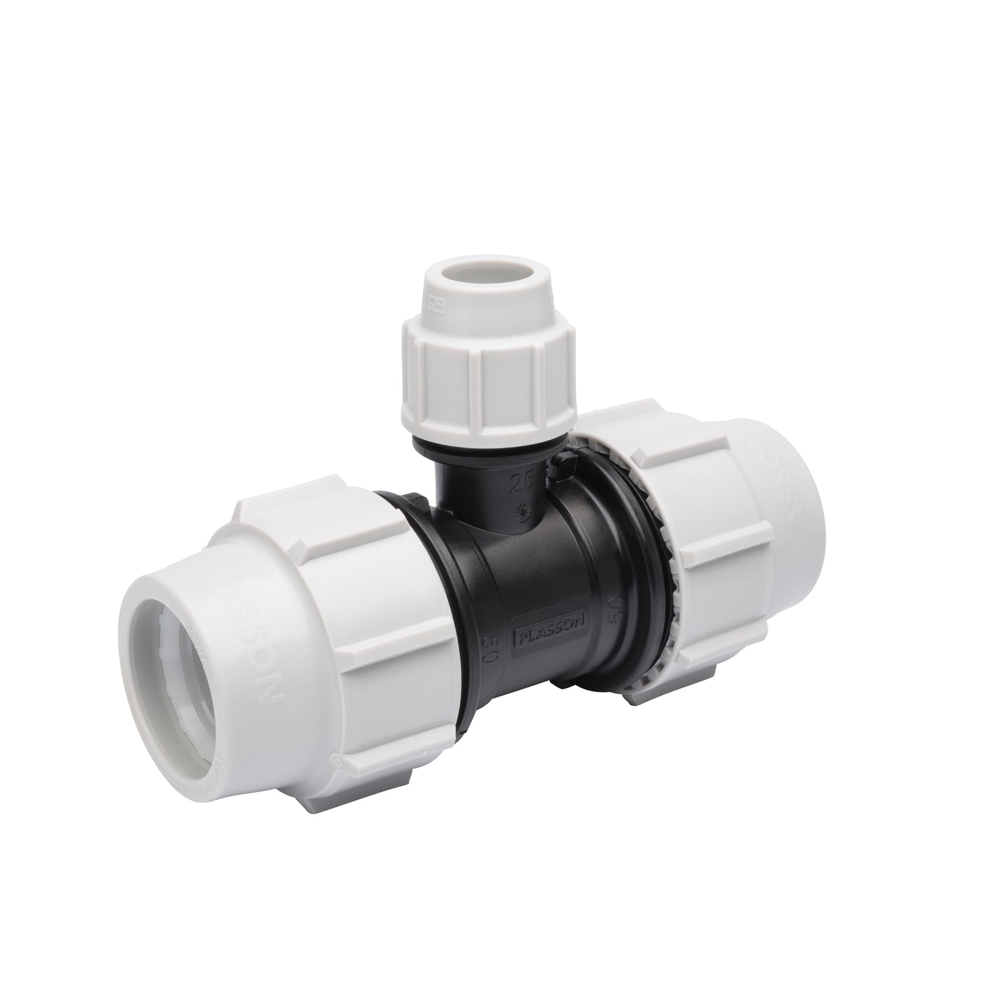 Plasson MDPE Mechanical 90 Degree Reducing Tee