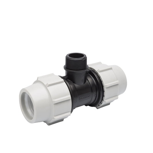 Plasson MDPE Mechanical Tee-Male Offtake