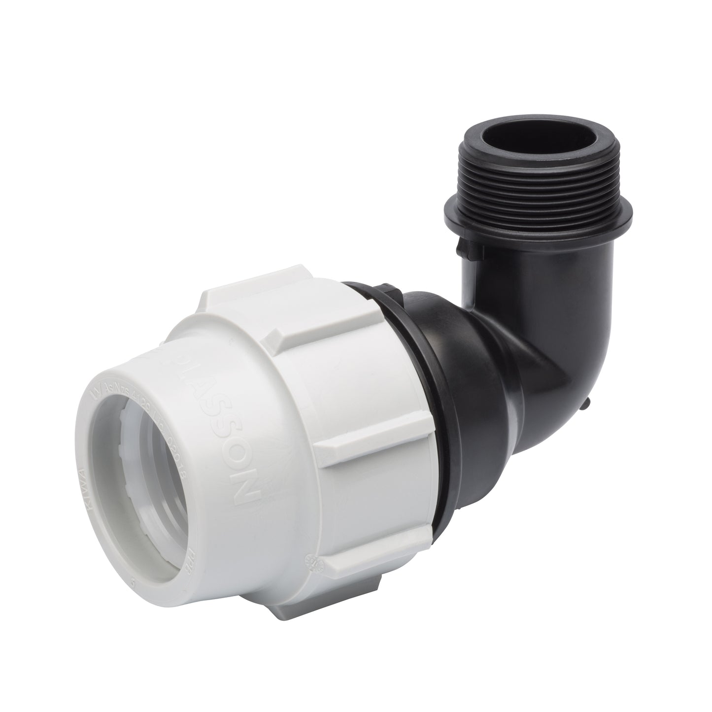 Plasson MDPE Mechanical Elbow-Male Offtake