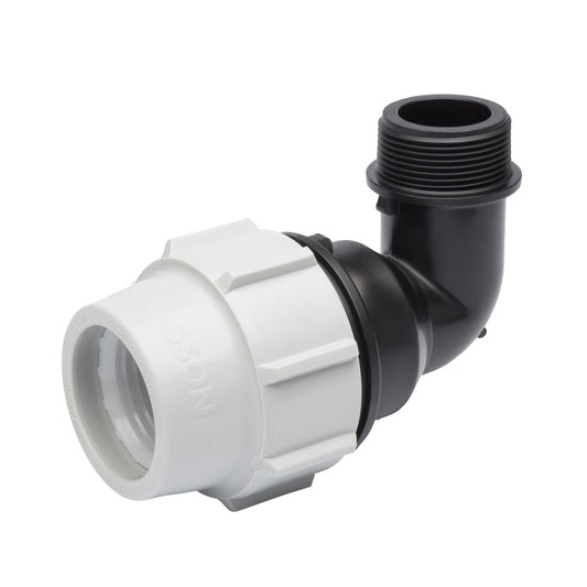 Plasson MDPE Mechanical Elbow-Male Offtake
