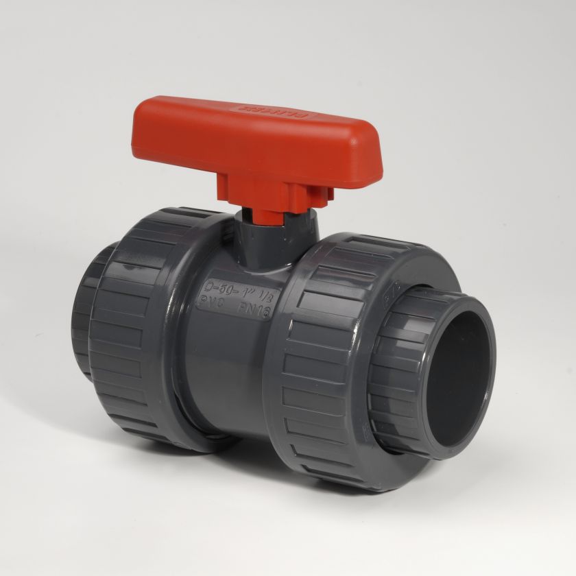 PVC-U Ball Valve DU Ind/Plain Socket EPDM