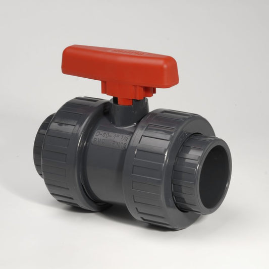 PVC-U Ball Valve DU Ind/Plain Socket EPDM