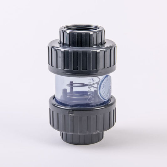 PVC-U Clear Spring Check Valve