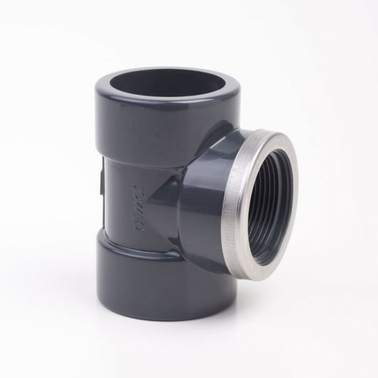 PVC-U Tee Plain/BSP Female - Reinforcing Ring